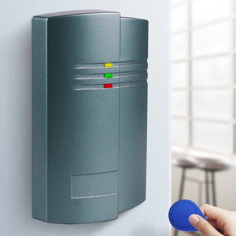 ü ID/IC RF Card Reader Outdoor Waterproof, Anti Metal Interference, ABS Material, RS485/RS232 Card Communication Reader