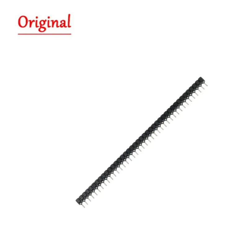 100PCS 2.54mm Pin Header Female Single Row 40 Pin 2.54mm Round Pin Connector 1x40