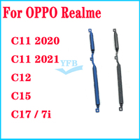For OPPO Realme C11 C12 C15 C17 7i 2020 2021 Power ON OFF Volume Up Down Side Button Key Spare Parts