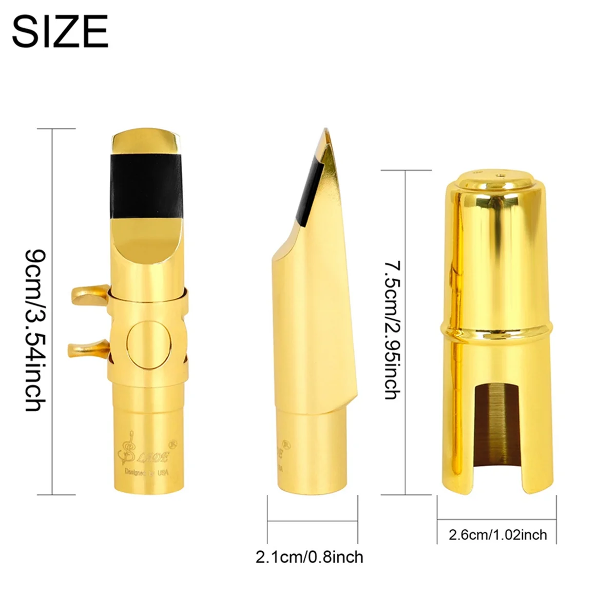 a72z-真鍮サックスマウスピース保護頭部管サックス木管楽器部品アルト