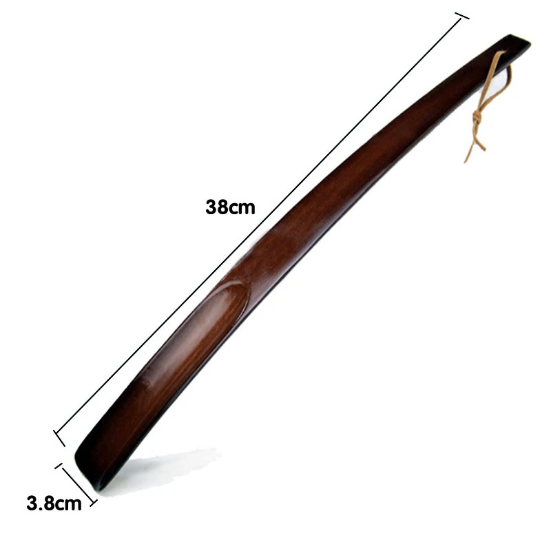 1 PC Durable Professional Wooden Shoe Horn Professional Shoe Spoon Home Tools Long Handle Shoehorn Useful Shoe Lifter