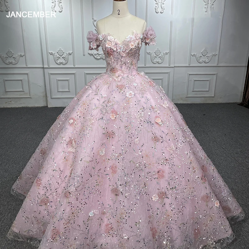 Gorgeous Quinceanera Dresses Organza Ball Gown Appliques Sweetheart Quinceanera 2023 Pink Flowers DY6571 Bar Mitzvah