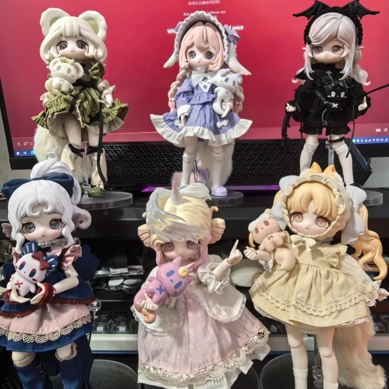 سلسلة قصة Luluelf 1/12 BJD صندوق أعمى Luluelf صندوق الغموض BJD دمى الحركة الحلي اللطيفة الفتيات هدية الحلي العصرية اللعب