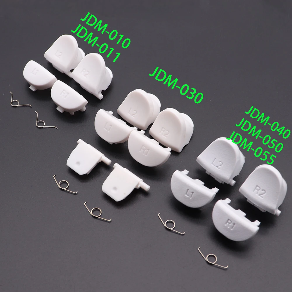 TingDong L1 R1+L2 R2 Trigger Gamepad Button + springs Replacement parts for For Sony PS4 JDM 001 011 030 040 Controller