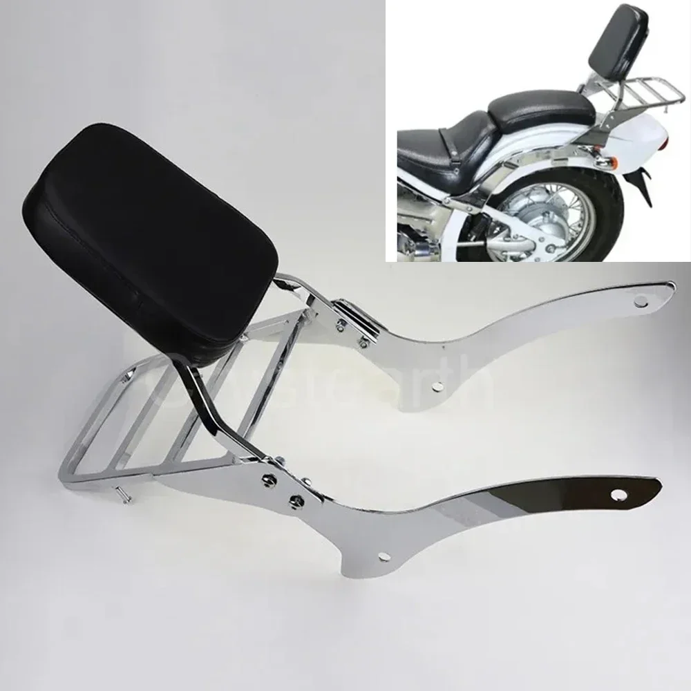 Motorcycle Rear Backrest Sissy Bar & Luggage Rack For Yamaha V-Star/Dragstar XVS1100 Classic 2000-2011 2010 2009 2008 2007 2006