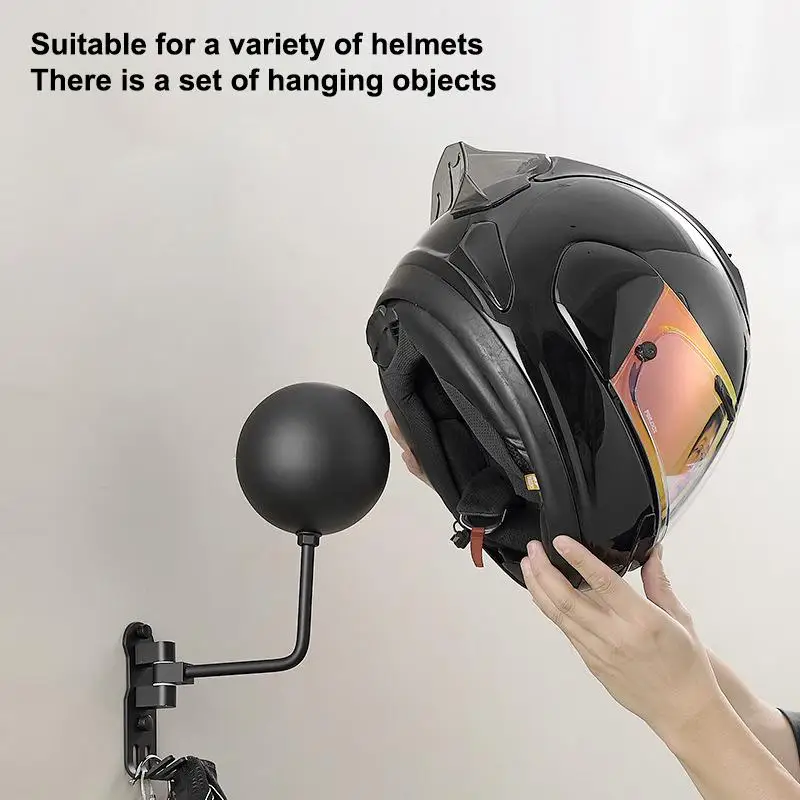 180° Rotatable Wall Claw Hook, Helmet & Hat Jacket Storage Holder, Motorcycle Accessories view 5