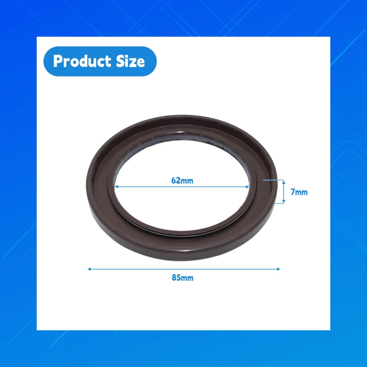 

Fluororubber oil seal,62x85x7mm, BABSL10FX2 style ,Fit for Rexroth A8V172, A8V200, A2F160 Hydraulic pump motor