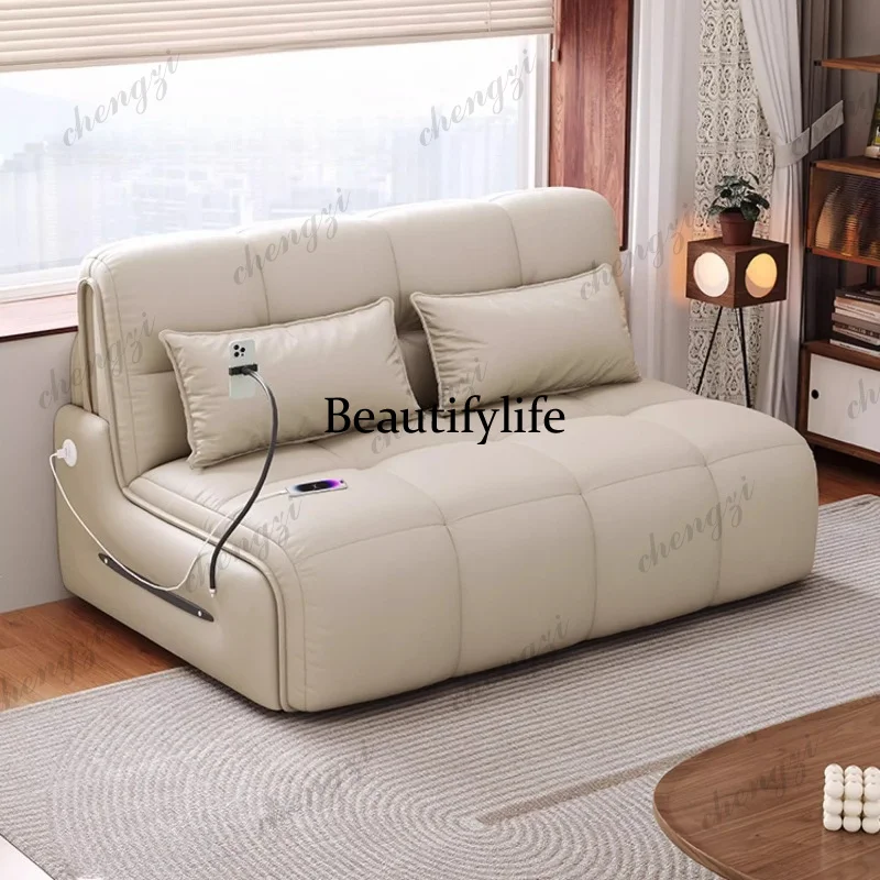 

Voice intelligent electric sofa bed Small apartment dual-purpose folding remote control sofa bed Living room furniture