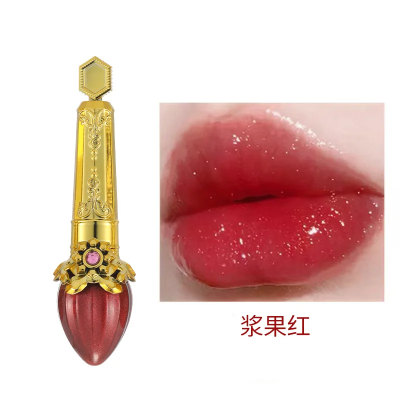 Explosive non-stick cup lip glaze pearlescent fine flash is not easy to fade moisturize fade lip lines improve complexion