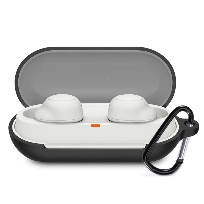 غطاء مقاوم للصدمات لسوني WF-C500 مقاوم للماء قابل للغسل بلوتوث متوافق سماعة حماية السيليكا عدم الانزلاق