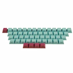 Blue Pink Double Shot Side Lit Cherry Profile Alphanumeric Modifiers Keycaps For South Facing Led Keyboard