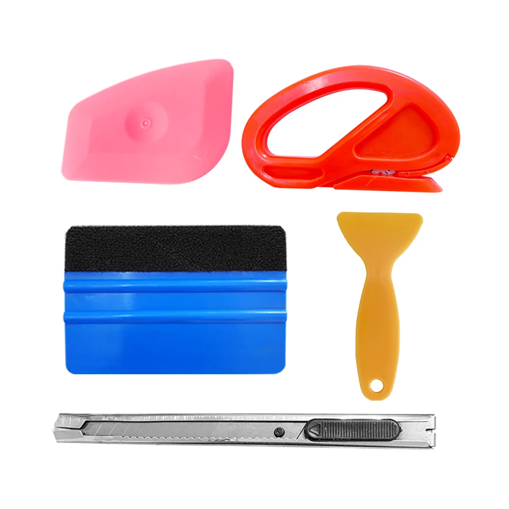 Car Film Wrap Tool Kit Vinyl Scraper Window Tint Tool Vehicle Glass Protective Film Squeegee for Car Sticker Auto Accessories