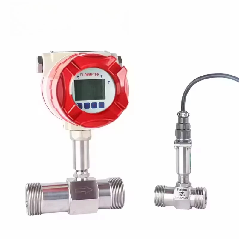 Misuratore di portata a turbina per olio Ga s online in fabbrica Misuratore di portata a turbina magnetica per liquidi sanitari Ip67