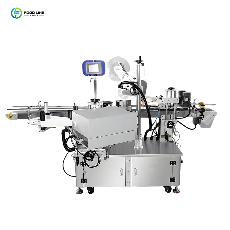 FOODLINE Multi-container Labeling Machine Flat Round Square All In One Overload Protection Packaging Cabinet