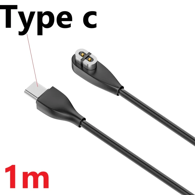 Type C/USB Charger Cable for Aftershokz Aeropex AS800 S803 S810 Bone Conduction Headphone Magnetic Adapter for Shokz OpenRun Air