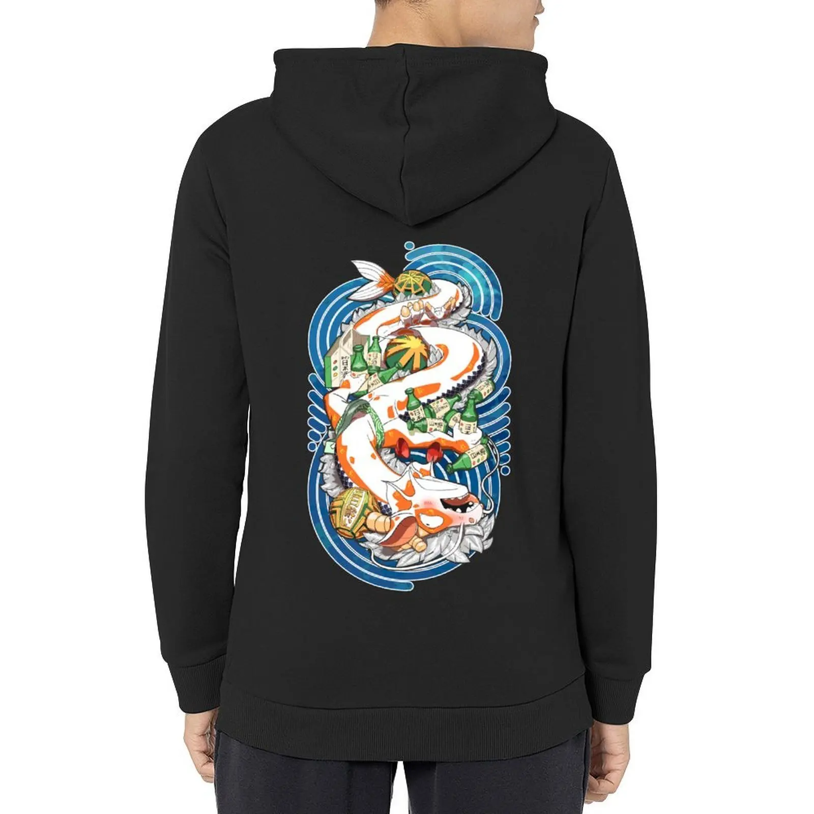 

Drunk Hi-Asagi koi dragon [2024 edition] Hoodie men's winter sweater clothes for men hooded shirt men's hoodie sweatshirt