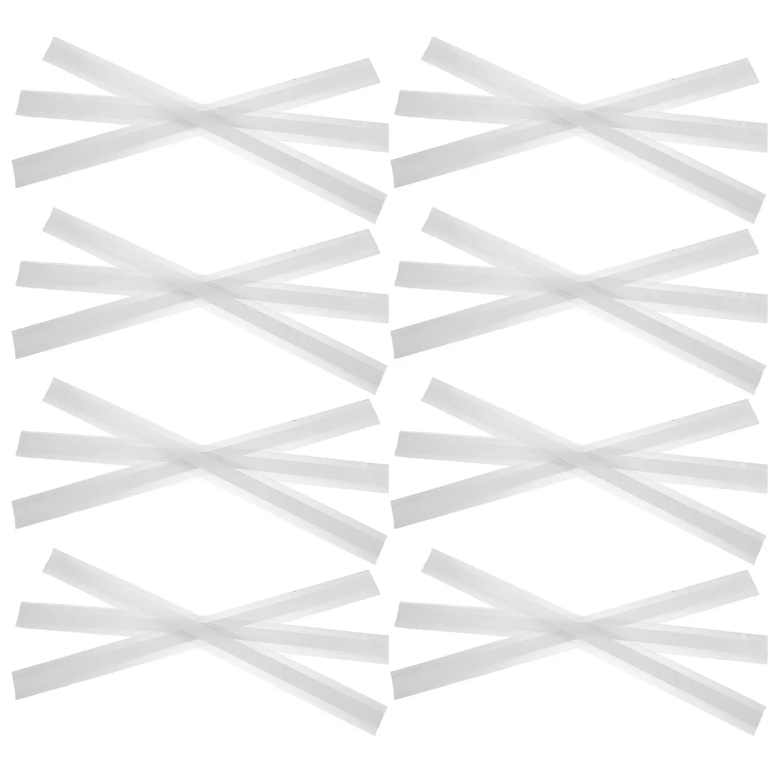 30Pcs Self Adhesive Clear Shelf Label Holder 21x2 Inch Flexible PVC Shelf Price Tag Strip for Store Retail Shelves Bookshelf