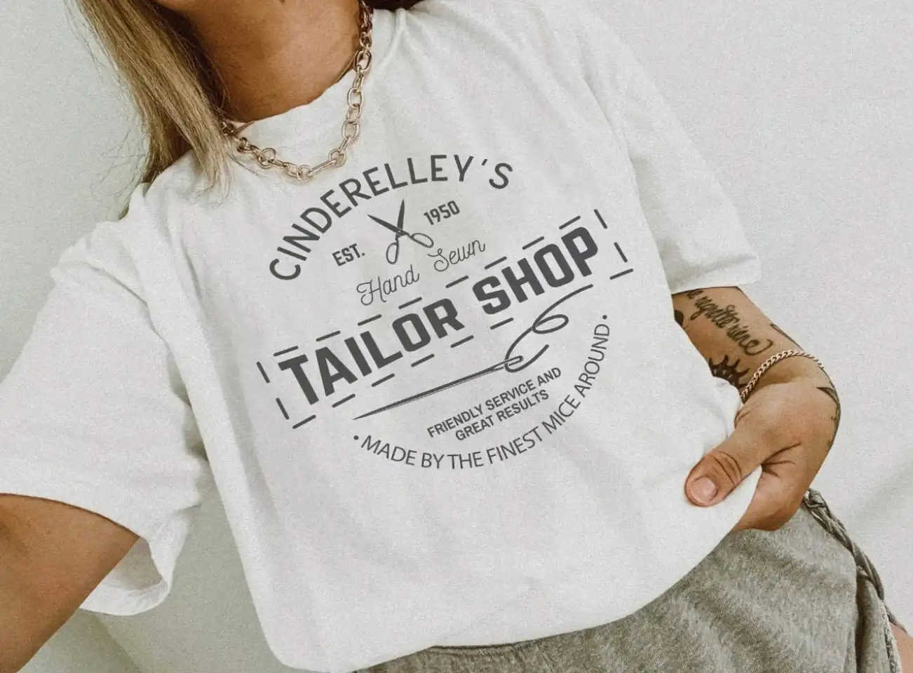 Cinderelley'S Tailor Shop Canvas Jersey T Shirt