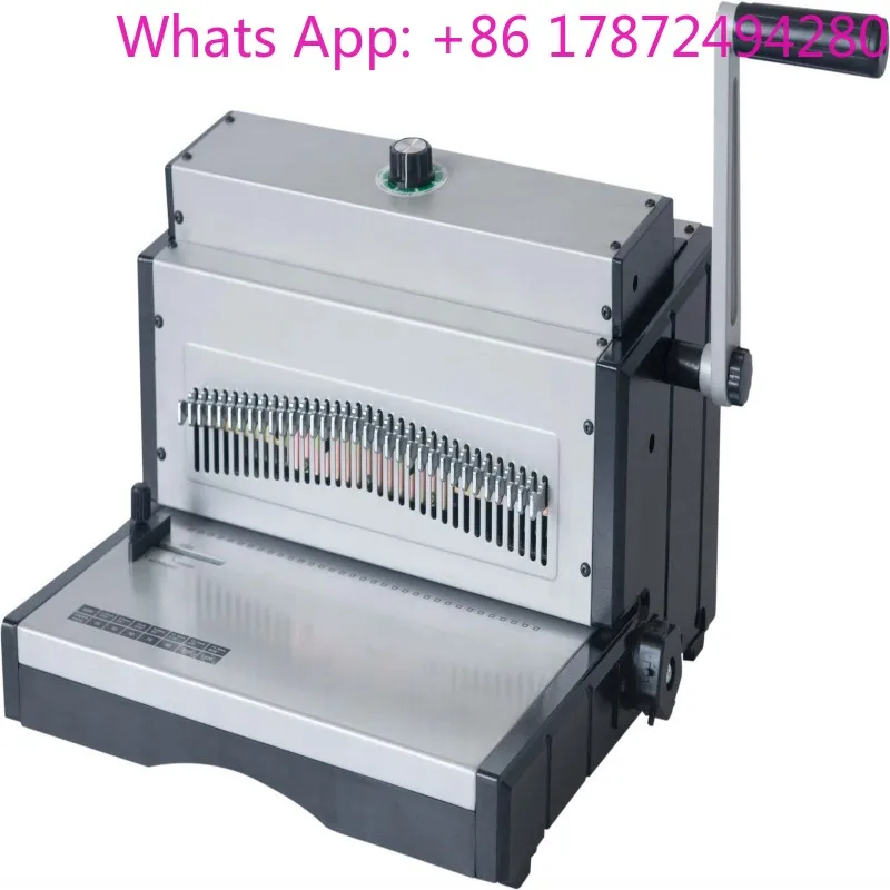 ET8707 Desktop Semi-automatic Double Loop Wire Binding Machine for Notebook