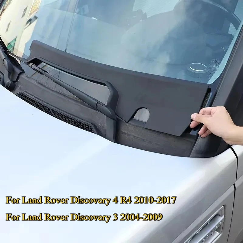 

Fit For Land Rover Discovery3 4 LR3 LR4 Car Front Windshield Pressed edge panel Wiper Bottom Panel Sticker Black Car Accessories