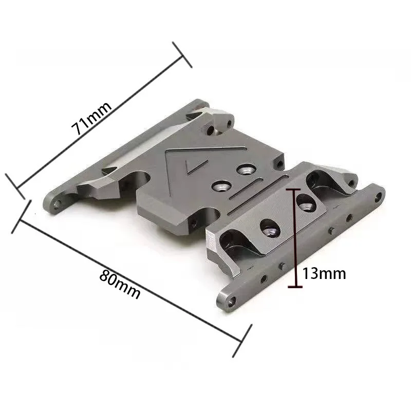 Metal Chassis Gearbox Mount Transmission Holder for 1/10 RC Crawler Axial SCX10 II 90046 90047 90075