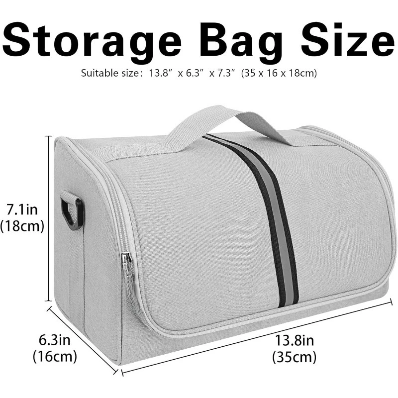 Schützende Scanner-Tragetasche für Fujitsu iX1400/iX1500/iX1600, Fi-Serie, Plustek, Raven-Scanner – Hellgrau