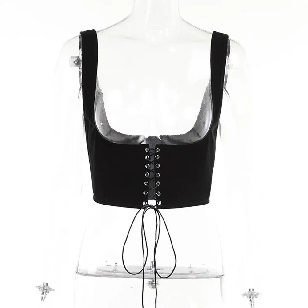 Y2K Women Waist Belt Chest Support Lace-up Wide Belt Cummerbunds Waist Corset Belts Slim Bustier Corset Suspender Vest