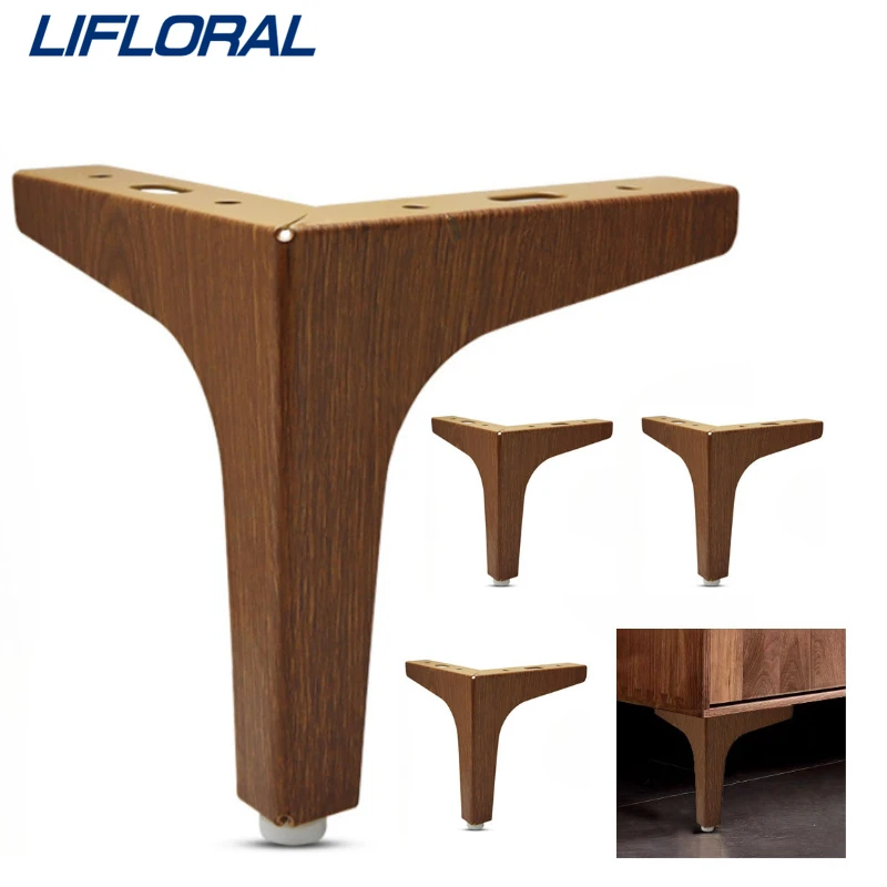 4Pcs 10cm Chinese Style Metal Coffee Table Legs Furniture Sofa Legs Bed Chair Desk Dresser Bathroom Cabinet Replacement Feet