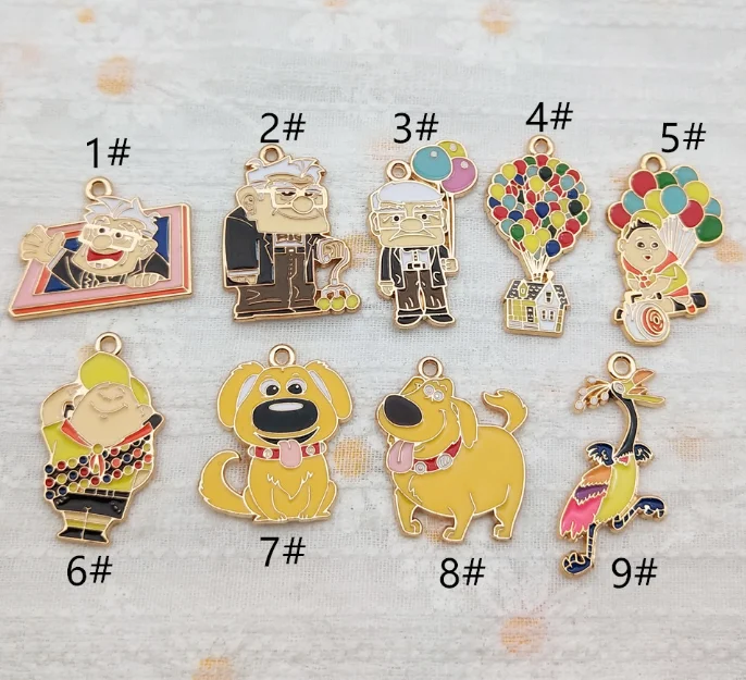 Cartoon wholesale mix 10 Pcs Pendants Charms Jewelry Making Earrings Pendants Necklaces Bracelets DIY Accessories