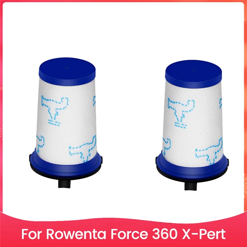 

A02F-2PCS Vacuum Filter Set Replace For Rowenta Force 360 X-Pert Vacuum Cleaner Accessories Replacement Parts Filter