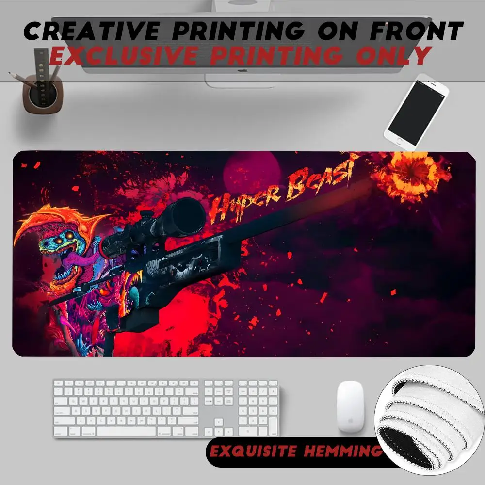 

Popular E-Sports Game CS GO Super Beast Mouse Pad Non-Slip Rubber Edge locking mousepads Game play mats for notebook PC computer