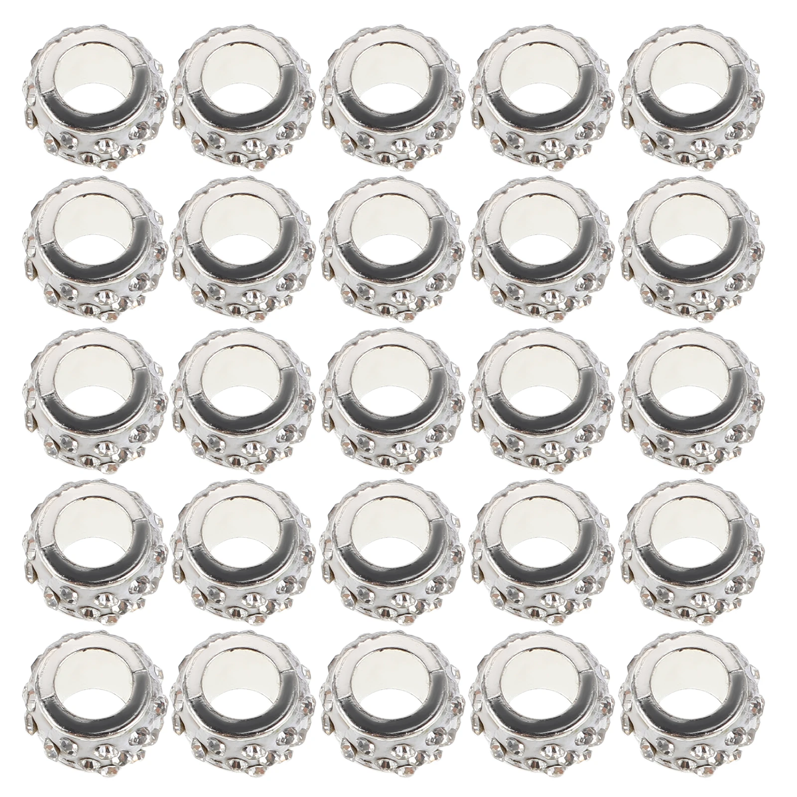 

100 Pcs Bead Accessories Big Beads for Crafts Bulk Large Hole with Holes Jewelry Making Pen