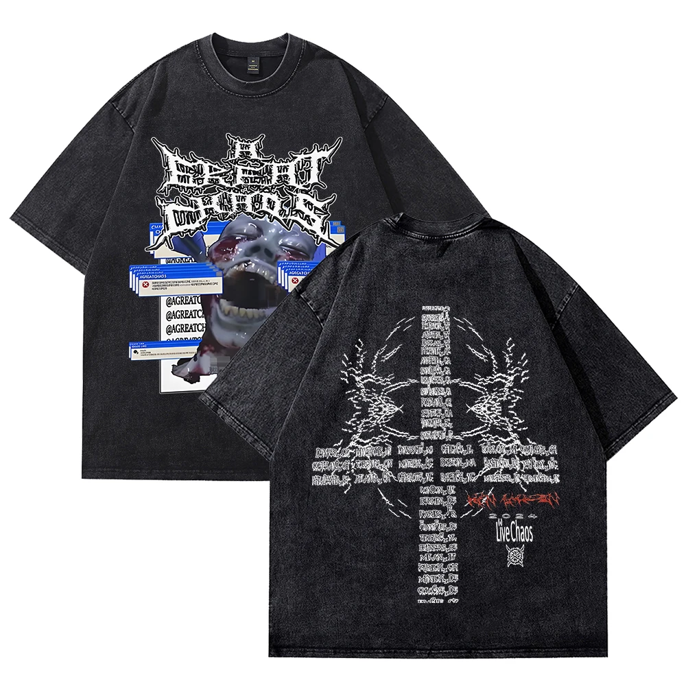 

Футболки Ken Carson Merch, летняя модная повседневная футболка унисекс с короткими рукавами, хлопковые футболки в стиле хип-хоп, уличная футболка, топ y2k