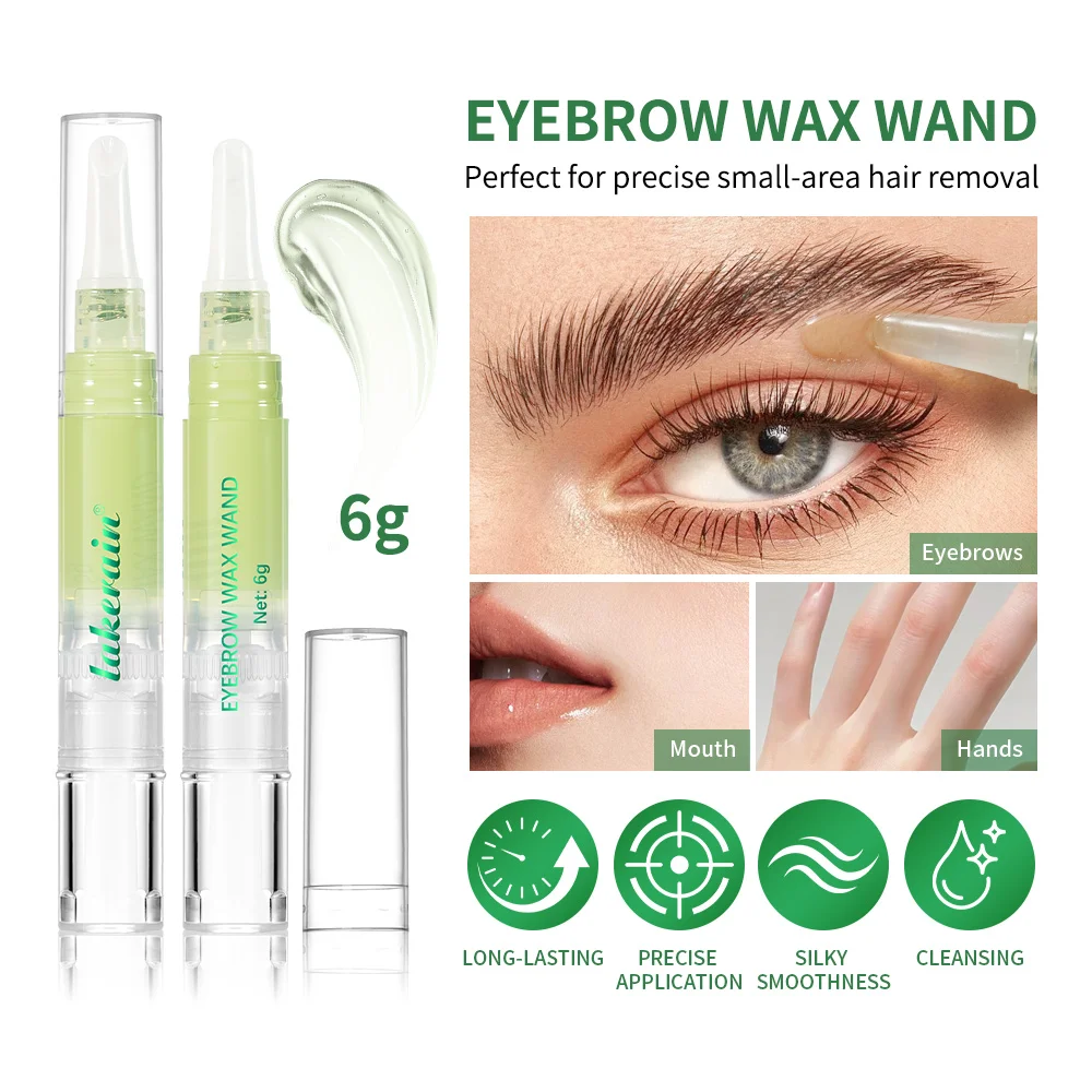 Hair Removal Wax for Eyebrow & Facial  Aftercare Oil Set Gentle Long-Lasting Honey Water-Washable Hair Removal Kit