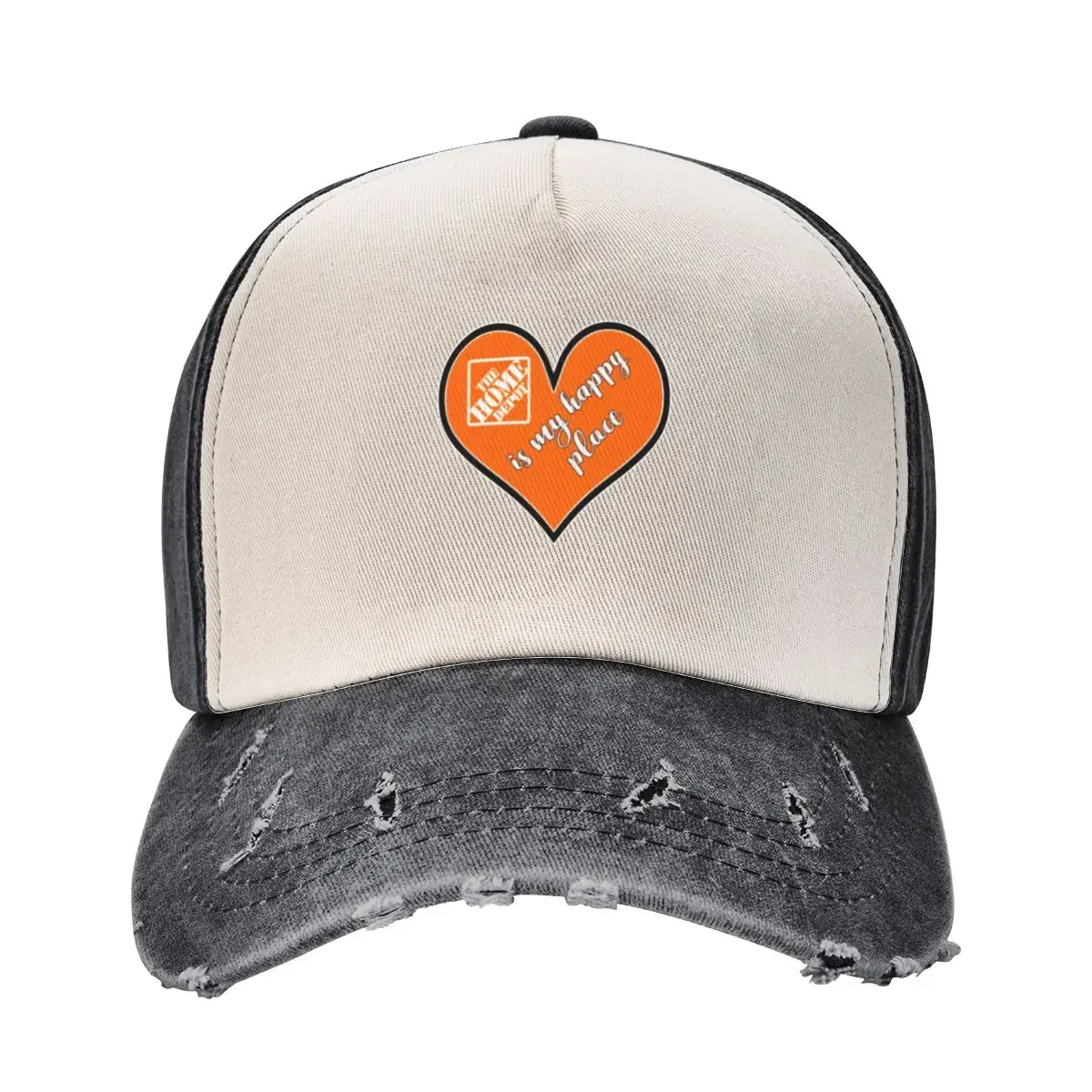 Home Depot is my Happy Place Baseball Cap Visor beach hat summer hat Mens Caps Women's