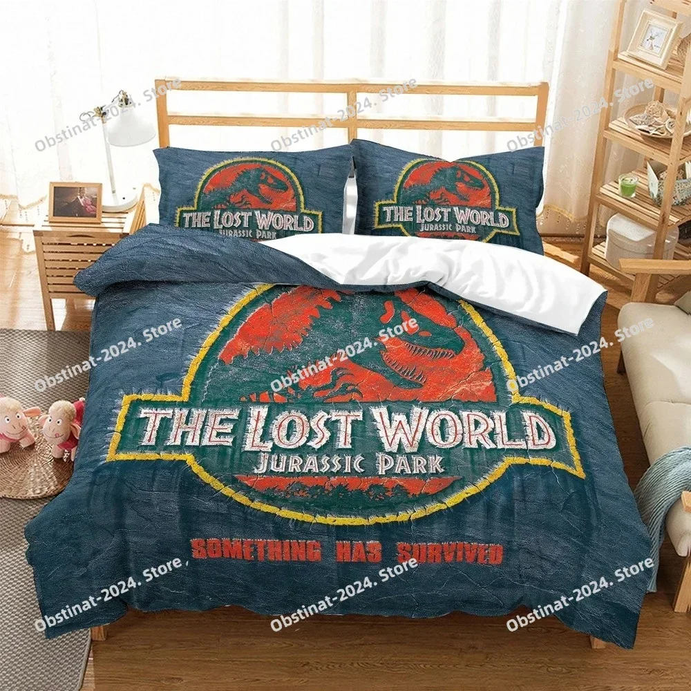 

3D Print Jurassic Dinosaur Printed Bed Set Duvet Cover Pillowcase Bedding Set Bed Linen Sheet Quilt Cover Boys Queen King Size