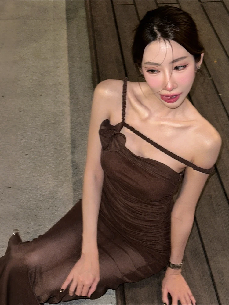 

Платье Sisterlinda с 3D аппликацией, женское, сексуальное, шикарное, с вырезом-лодочкой, без рукавов, с драпировкой, сетчатыми вставками, элегантное вечернее платье для вечеринок