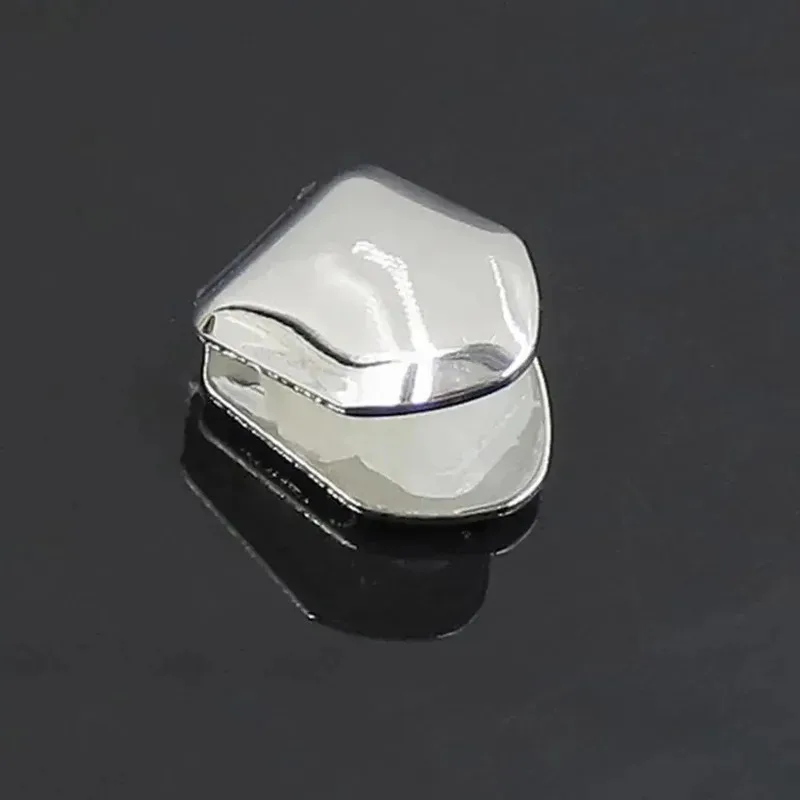 1/2/3/4Pcs Unisex Double Hollow Fangs Grillz Hip Hop Smooth Dental Grills Jewelry Tooth Caps Gift For Teeth Braces - view 6