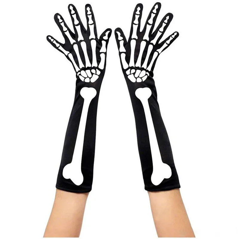 Funny Halloween Spooky Bones Pantyhose Gloves New Men And Women Suitable Stockings Halloween Easter Party Skeleton Blood Socks