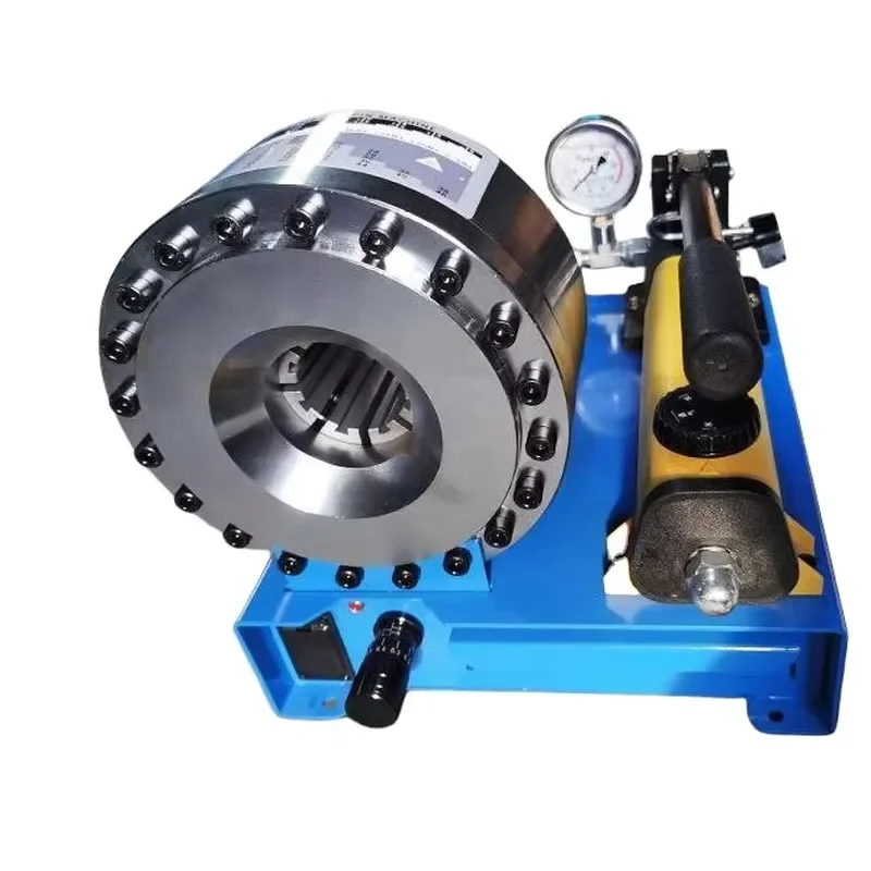 Manual Hydraulic Small Household Steel Pipe Crimping Machine Semi-Automatic Operation High Pressure Tubing Rubber Making 220V