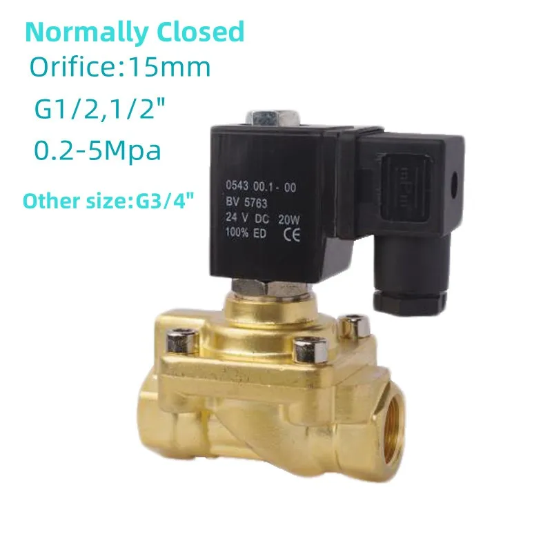 

50Bar G1/2 G3/4"High Pressure Solenoid Valve KX55015 Injection Molding Machine Valve Fittings Solenoid Valve 110VAC 220V 24V NC