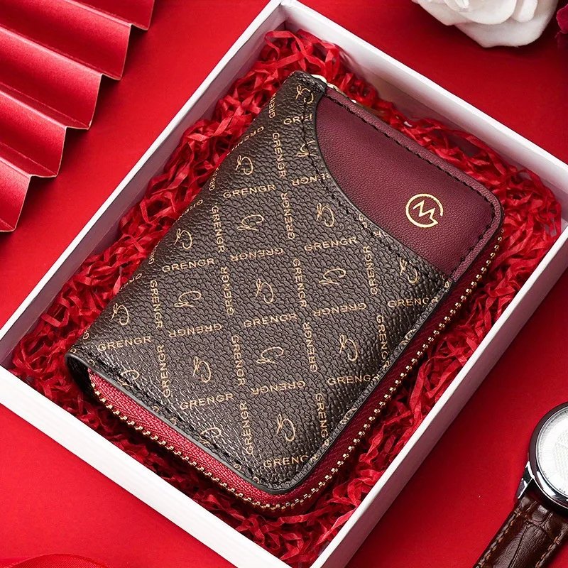 الأوروبية والأمريكية الأزياء الأكورديون حامل بطاقة صغيرة المرأة بطاقة الهوية حقيبة سعة كبيرة متعددة فتحة للبطاقات مكافحة سرقة عملة بور