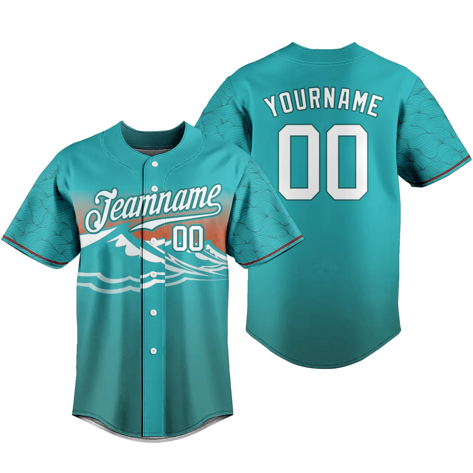 Custom Baseball Jersey Full Buton Short Sleeve T-shirts Personalized Name Logo Number Adult Kids Training Kits  Men Women