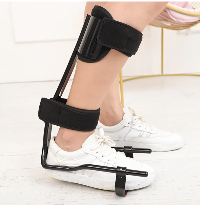 Wear-Over-Shoe Ankle Foot Brace, Foot Drop & Ankle Twist Corrector for Stroke Walking Improvement
