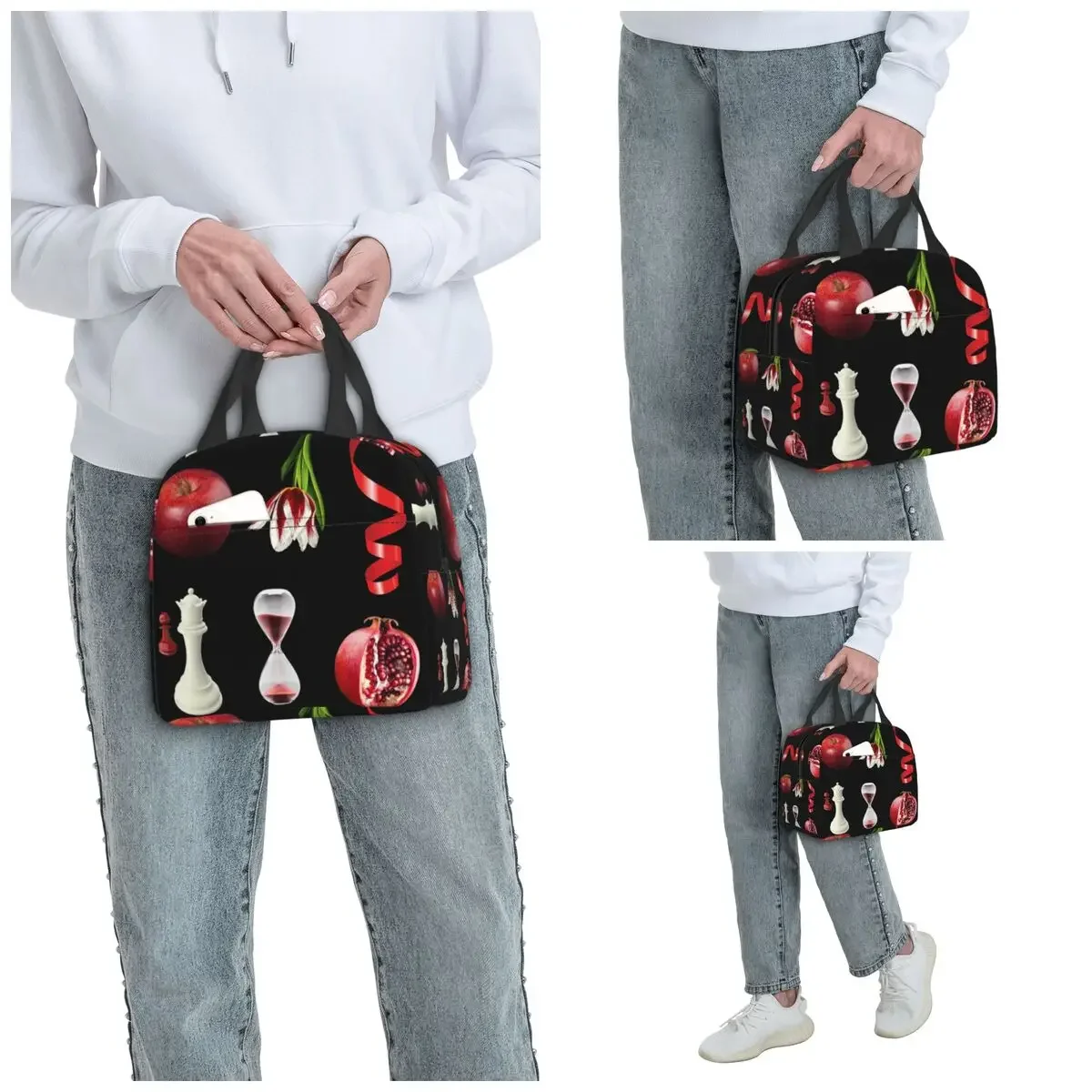 Twilight Book Cover Inspired Artistic Photos Insulated Lunch Bag for Women Office Cooler Thermal Food Box Tote Lunch Boxes