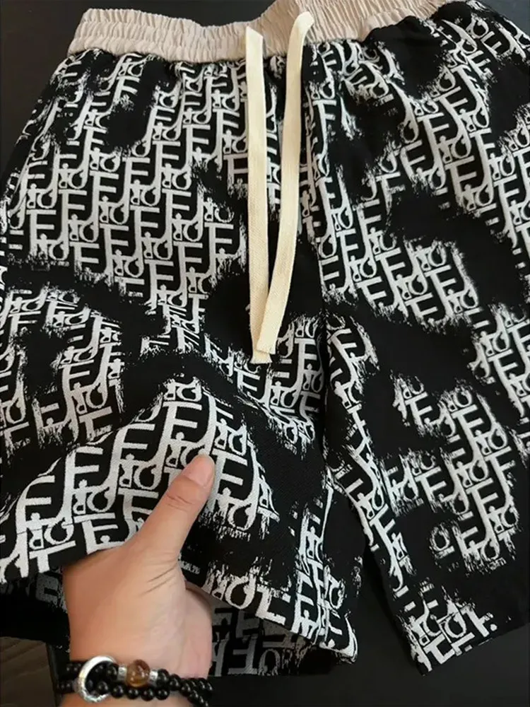 Loose American Style Men's Short Pants Five Parts Summer Outdoor Wear Casual Loose Beach Shorts for Young Men