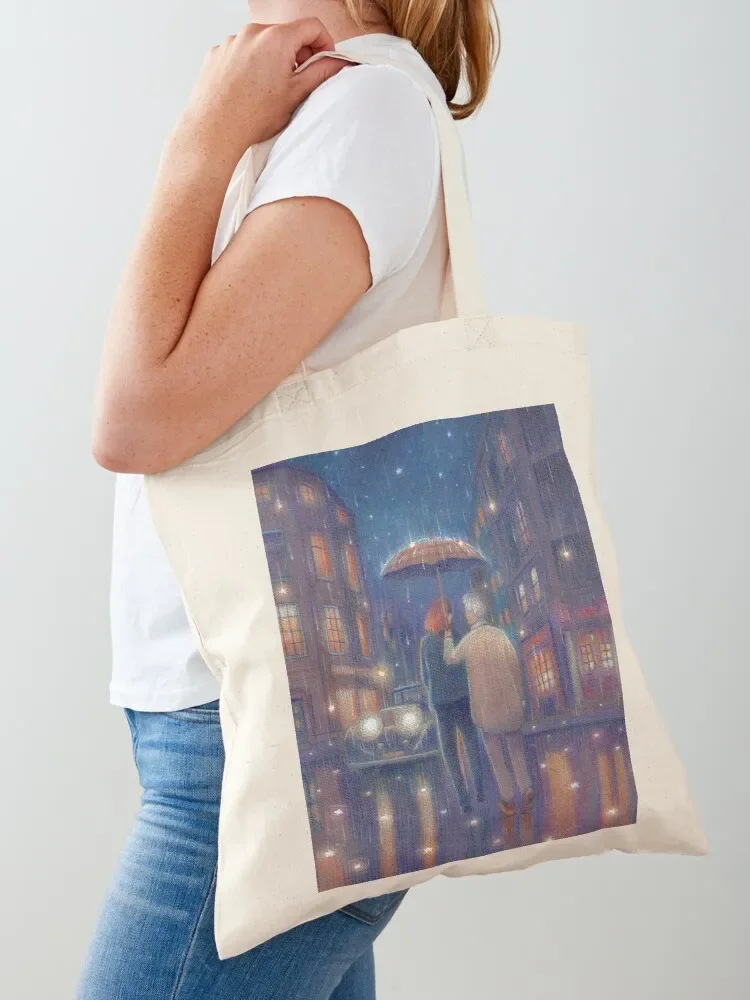 Raining stars Tote Bag กระเป๋าช้อปปิ้งผู้หญิง tote bag ยอดเยี่ยม
