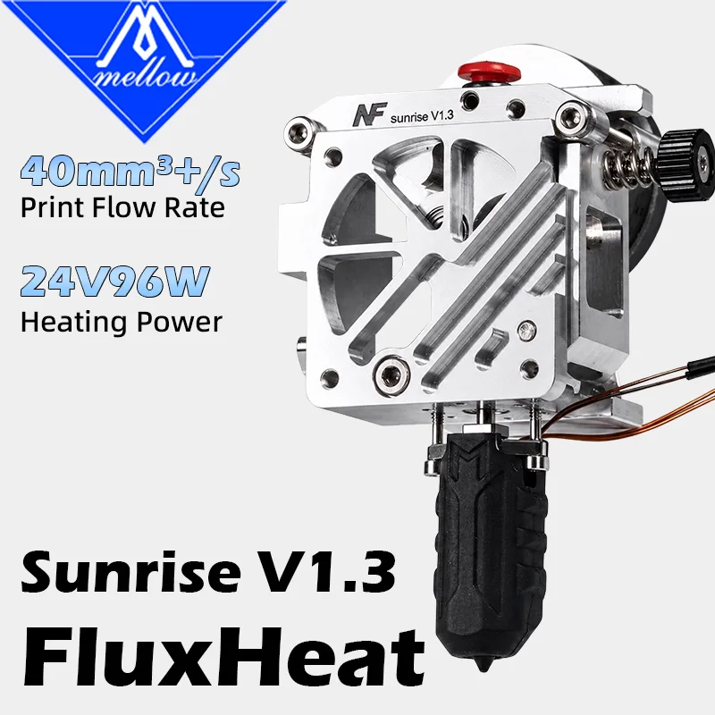 Mellow NF FluxHeat Sunrise V1.3 High Flow Direct Drive Extruder 40+ mm³/s Hotend for DIY FDM 3D Printer Parts