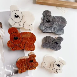 1pc Koala Women's Cute hair clip, Fun Animal acetate hair clip Non-slip hair clip for thick hair, Women's hair accessories