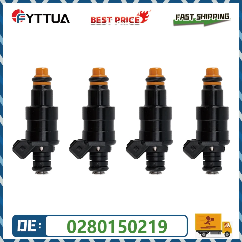 4PCS Fuel Injector 0280150219 For Ford Granada Sierra Transit Scorpio 2.0 2.8L